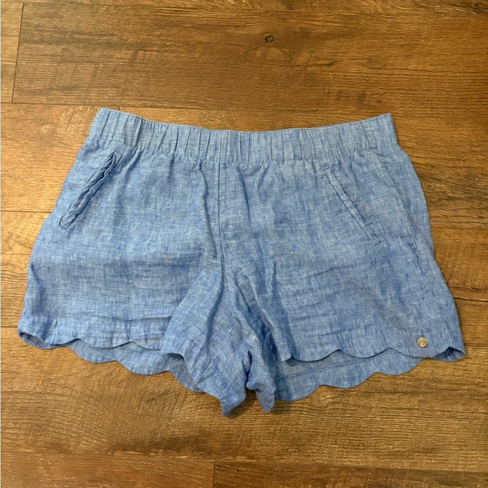 Lilly Pulitzer Light Blue Scalloped Shorts